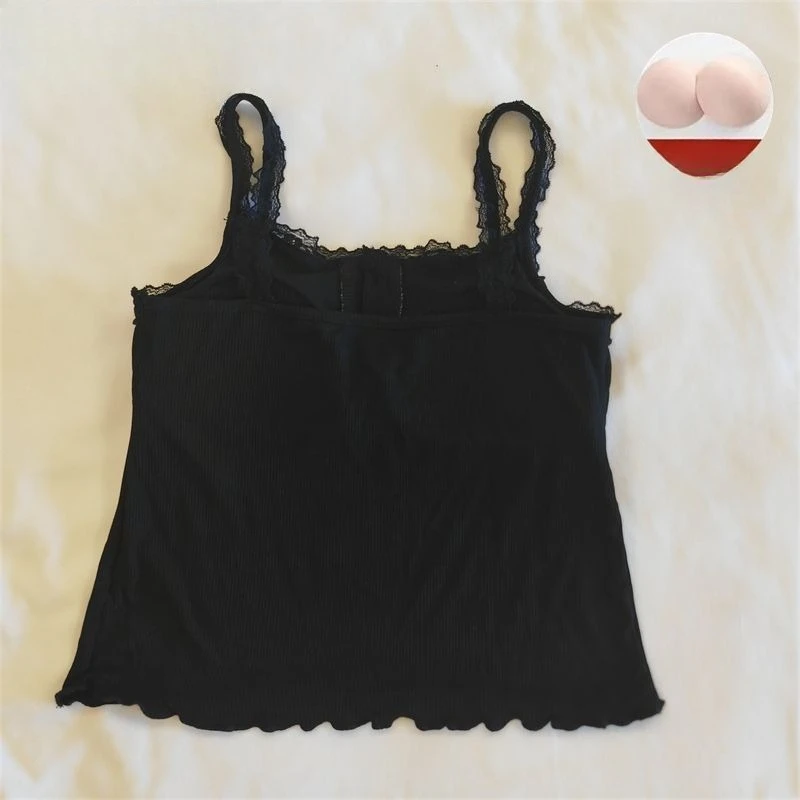 Summer Pajamas Women with Chest Pads, Summer Suspenders Set, Ice Silk Threaded Modal Cool Slim Fit, Pure Loungewear Underwear