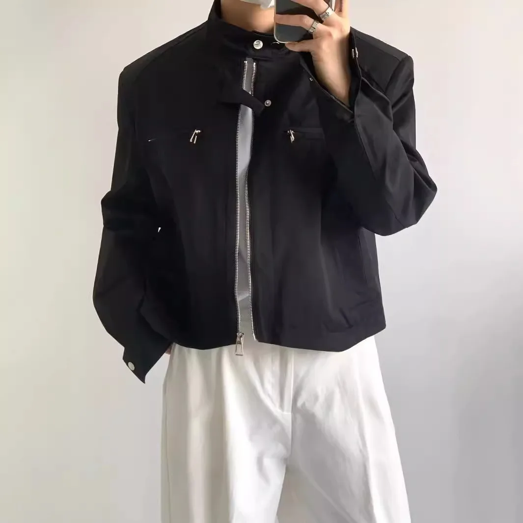 الراقية الشعور اقتصاص سترة للرجال ربيع الخريف نمط جديد المتخصصة خمر الشارع العصرية دراجة نارية سترة #1