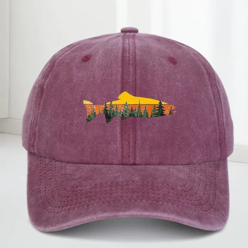 La casquette de baseball extérieure de style rétro est réglable, douce, respirante et protection solaire. Il son design est inspiré de la nature.