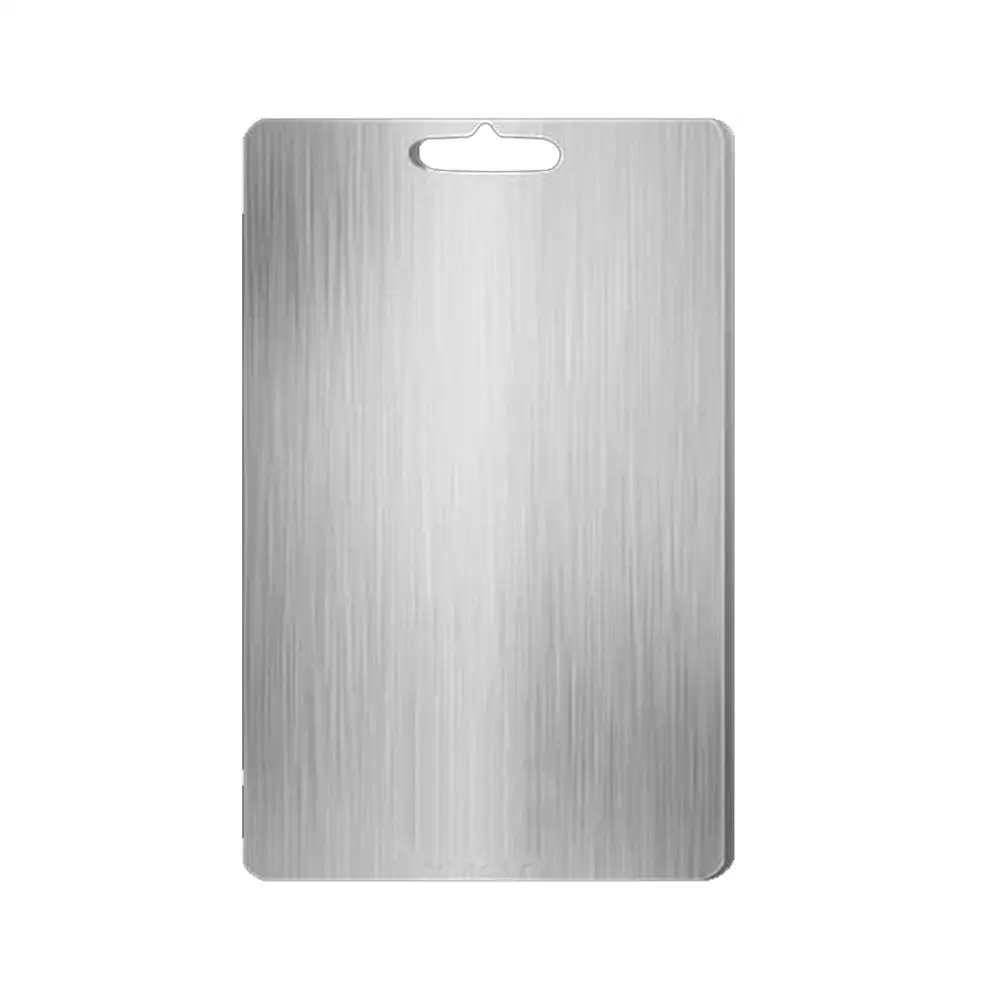 

Cutting Board Slice Plate Kitchen Gadget Stainless Steel Rust Proof Smooth Surface Household Goods Slider Tray