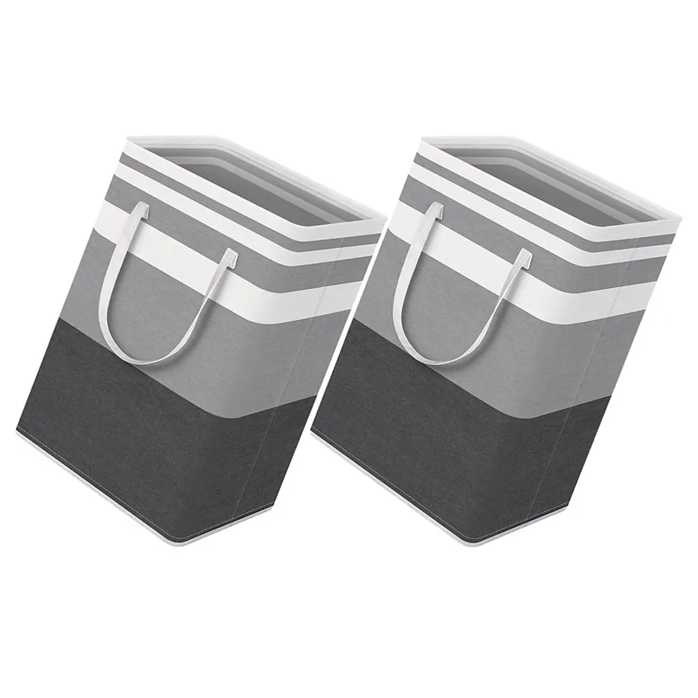 

2pcs Foldable Large Capacity Laundry Basket Dirty Clothes Hamper Oxford Cloth Waterproof Baskets Storage Home Household