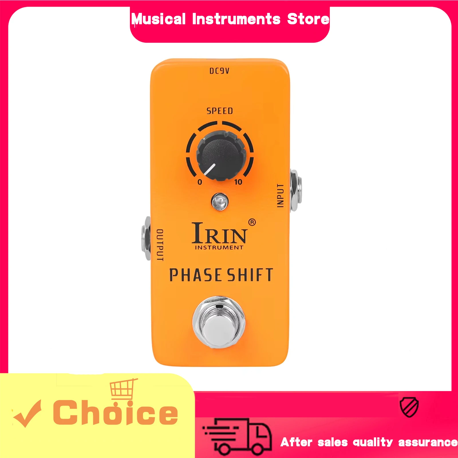IRIN RS-06 Phase Shift Guitar Effect Pedal Reproduction Of Retro Phase Effects True Bypass Pedals Electric Guitar Accessories