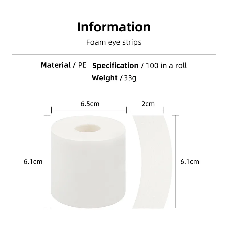 مايكرو رغوة Eyepad غير مؤلم لاش لوازم PE رغوة لصقة عين جلدة تمديد لوازم ملصقات ماكياج تحت رمش الوسادة التصحيح