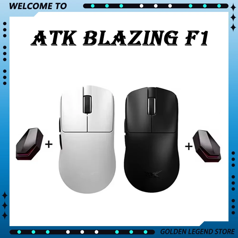 ATK Blazing Sky F1 Gaming E-sports Mouse Wireless Tri Mode 8K Low Latency FPS Customized Gamer Mouse For PC Accessories Gifts