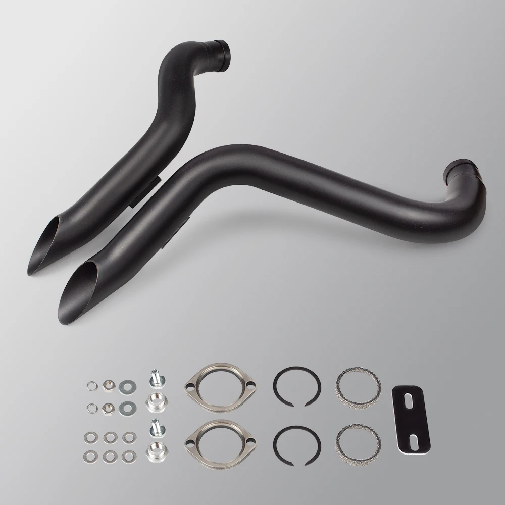 ماسورة عادم الدراجة النارية للهروب من أجل سبورتستر XL883 حديد 883 12 سوفتيل FXST هيريتاج فات بوي سبرينغر كروم أسود