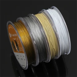 High Quality 50Meters 0.3/0.38mm Nylon Coated Steel Wire DIY Craft Wire for DIY Necklace Bracelet Crafts Accessories Making