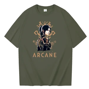 Arkane Staffel 2 Caitlyn T-Shirt O-the Short Sleeve Shirts Geschenk für Fans 11 Hauptverkaufs CERESTO - №5