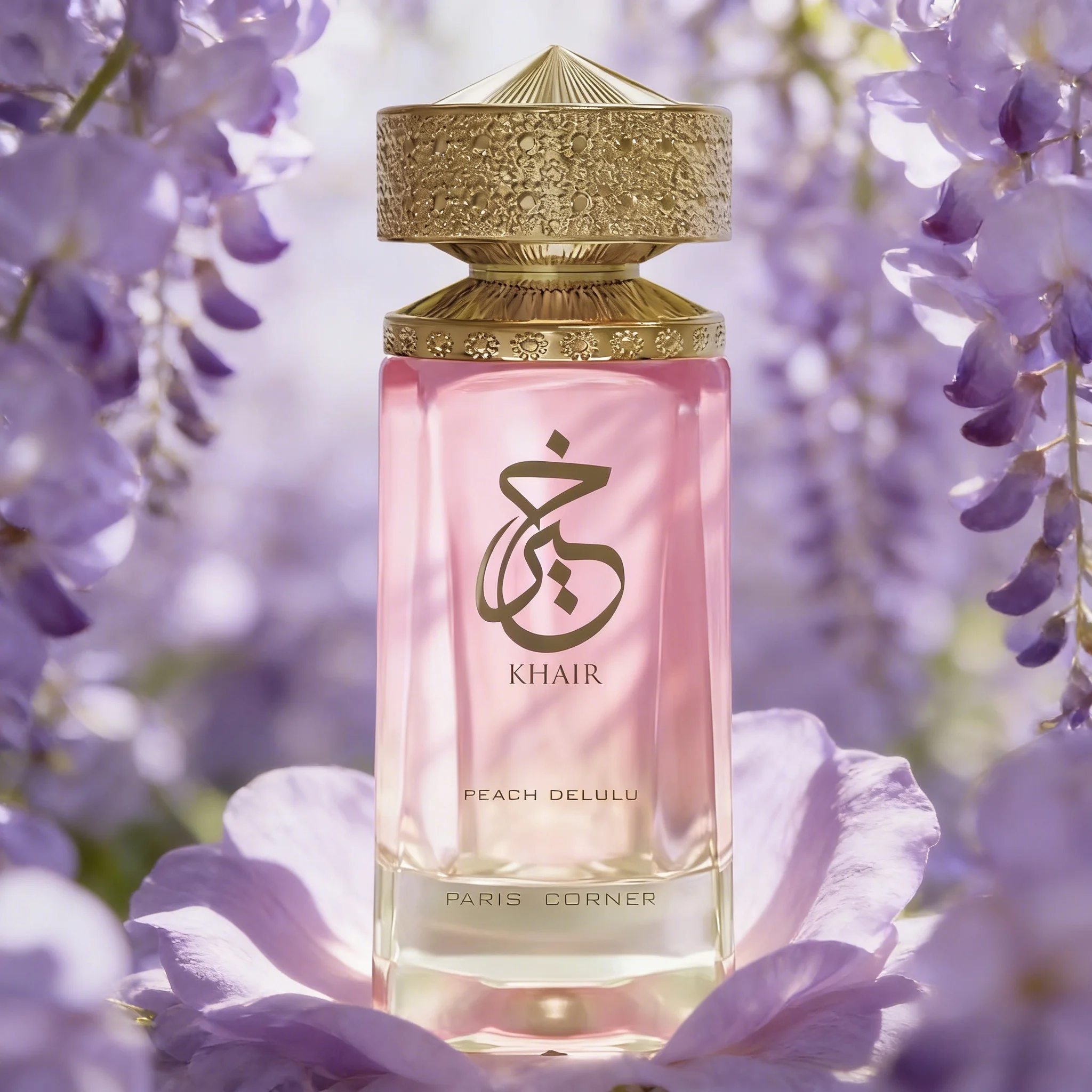 

Unisex Eau De Parfum Paris Corner Khaire Peach Sweet & Sensual Perfume Notes of Peach Ginger & Musk for Men & Women