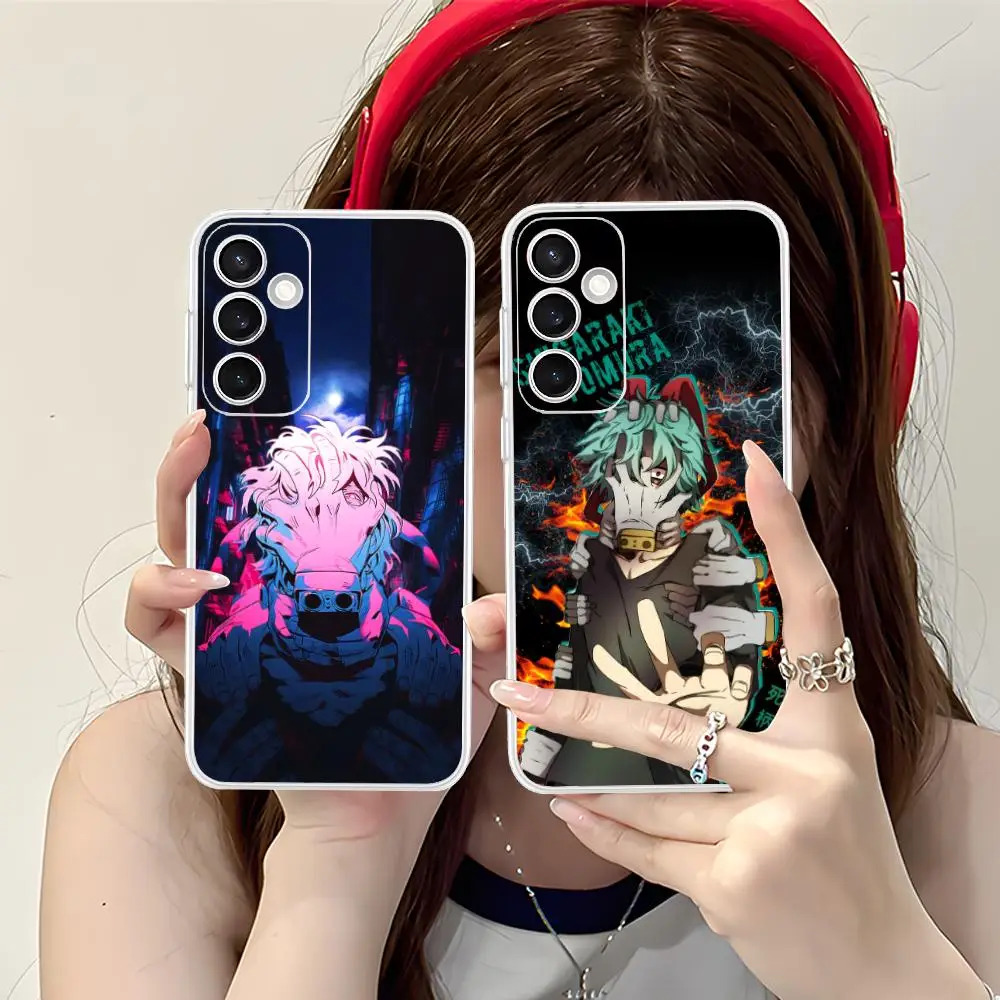 MHA Tomura Shigaraki Phone Case for Samsung Galaxy S25 S24 S23 S22 S21Plus FE Ultra Soft TPU Clear Shockproof Cover