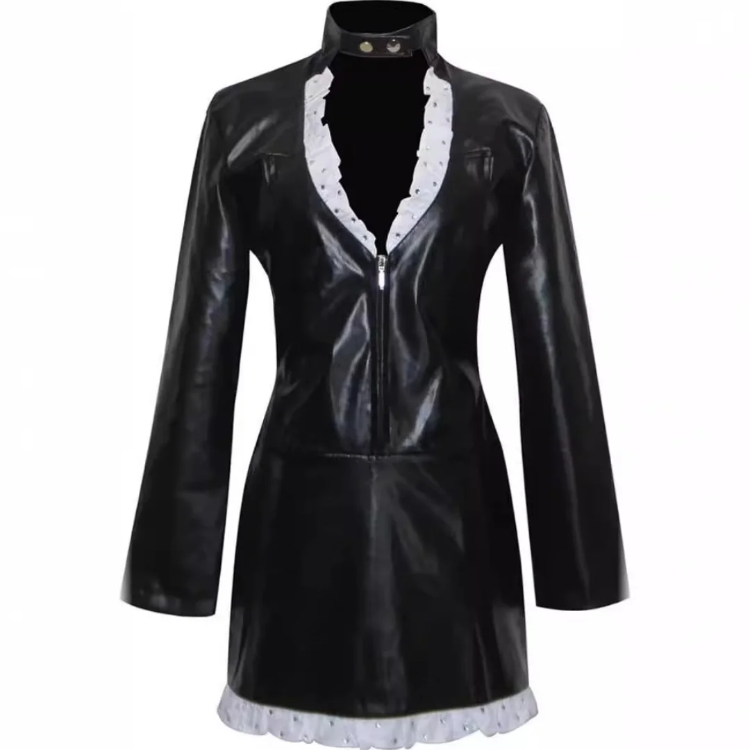 

Anime Nico Robin Cosplay Costume For Adult Women Sexy PU Imitation Leather Dress Halloween Carnival Party Disguise Suit