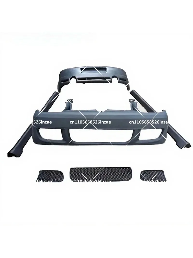 Upgrade Style Car Bumpers Front Bumper Rear Bumper Side Skirts Set 4 Piece