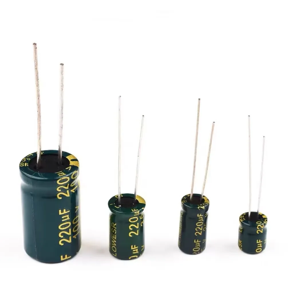 10V 16V 25V 35V 63V 100V 250V 450V High Frequency Low ESR Aluminum Capacitor 10UF 47UF 68UF 100UF 330UF 820UF 1800UF 4700UF