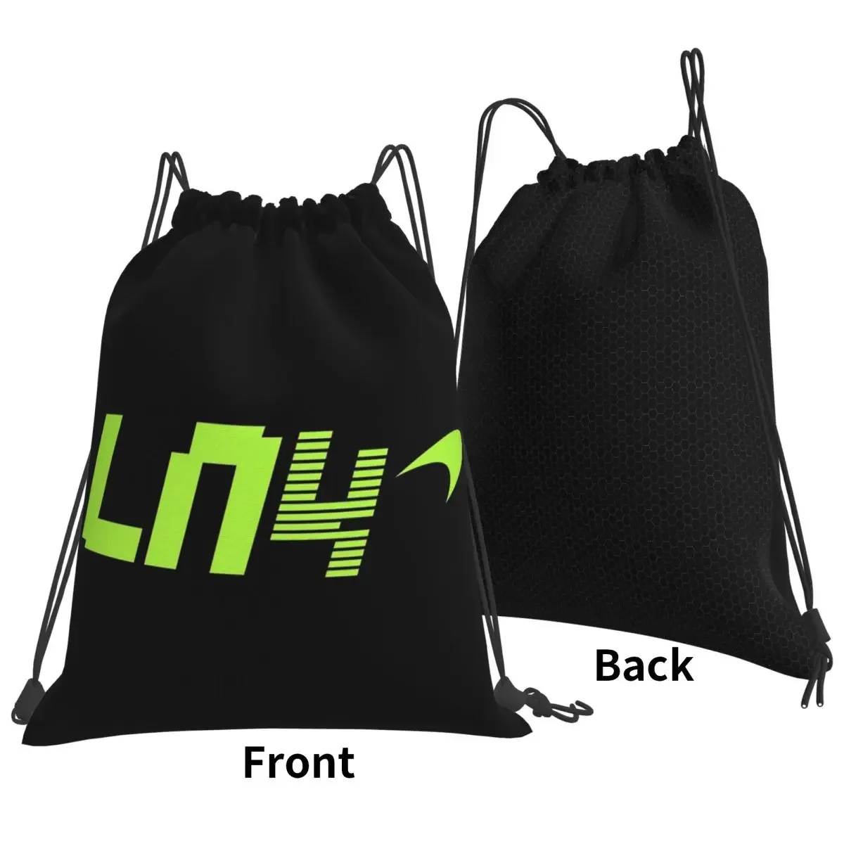 F1 Lando Norris 4 (2) Backpacks Casual Portable Drawstring Bags Sports Bag Book Bags For Travel School