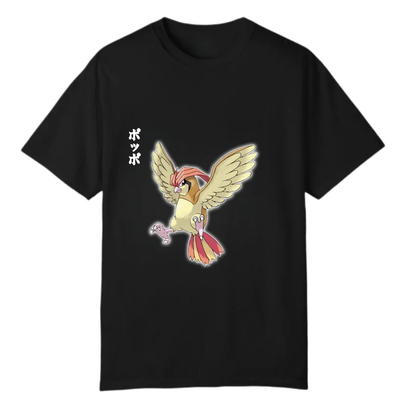 

Pokemon Bibi Bird T-shirt, unisex, men's top, Harajuku Y2K style, new streetwear for summer 2026.