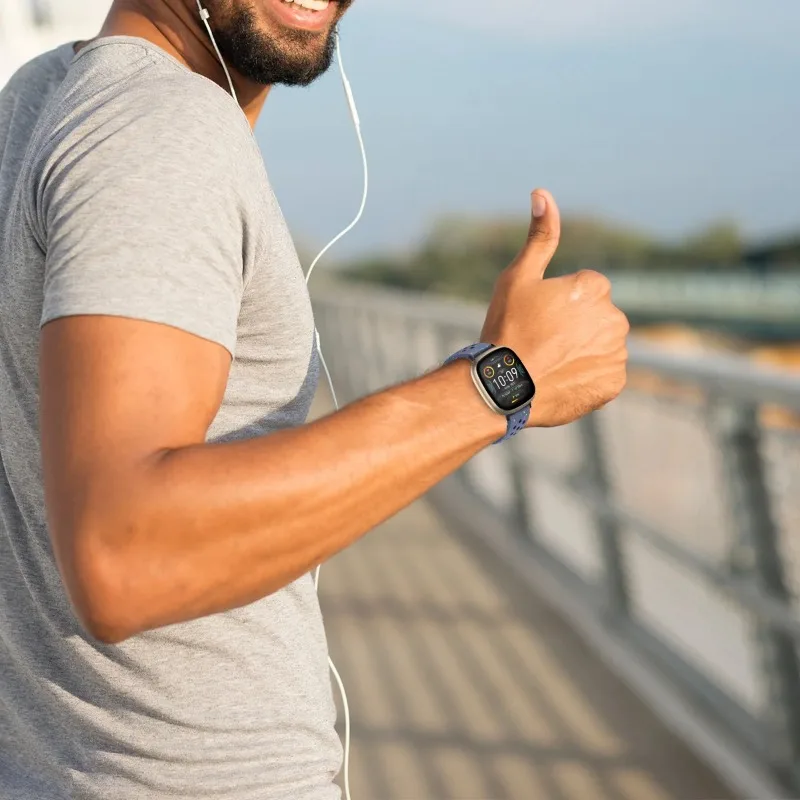 حزام سيليكون لـ Fitbit فيرسا 4/3 حزام رياضي مرن لـ Versa 2/1 لون الحلوى صديق للبيئة سوار ملحقات الساعة الذكية #3