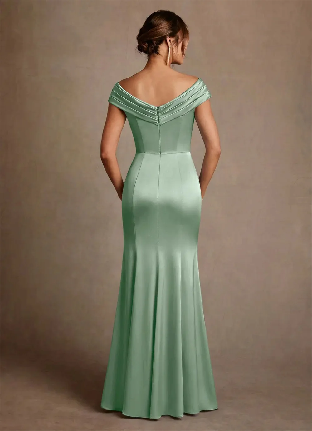 Mother of Bride Dresses Wedding Mother of The Bride Dress Mother Dress V Neck Sleeveless Mermaid Formal Evening Gown Party Gown