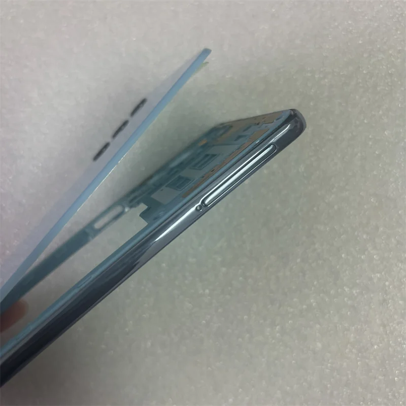 حافظة كاملة لهاتف سامسونج جالاكسي A32 5G A326 غطاء إطاري متوسط + غطاء خلفي للبطارية غطاء الباب الخلفي مع استبدال عدسة الكاميرا