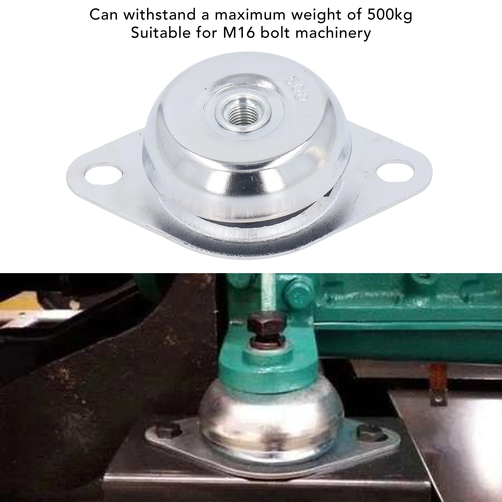 Almofada antivibração do gerador, capacidade de carga de 500kg, excelente tapete de absorção de choque para gerador diesel mecânico m16