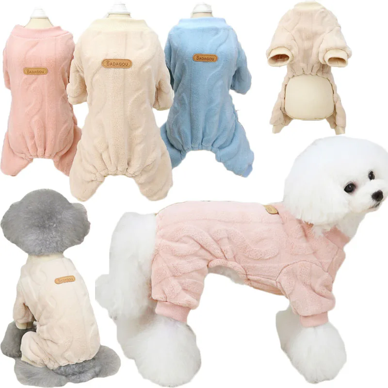 

Dog Jumpsuit Winter Fleece Pet Clothes Clothing Pajamas For Small Medium Dogs Cats Chihuahua Costumes Onesie Dog Overalls Outfit