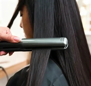 2 in 1 Titanium Flat Iron Hair Straightener Curler Instant Heat Negative Ion Adjustable Temperature Anti Frizz Salon Styling - Image 3