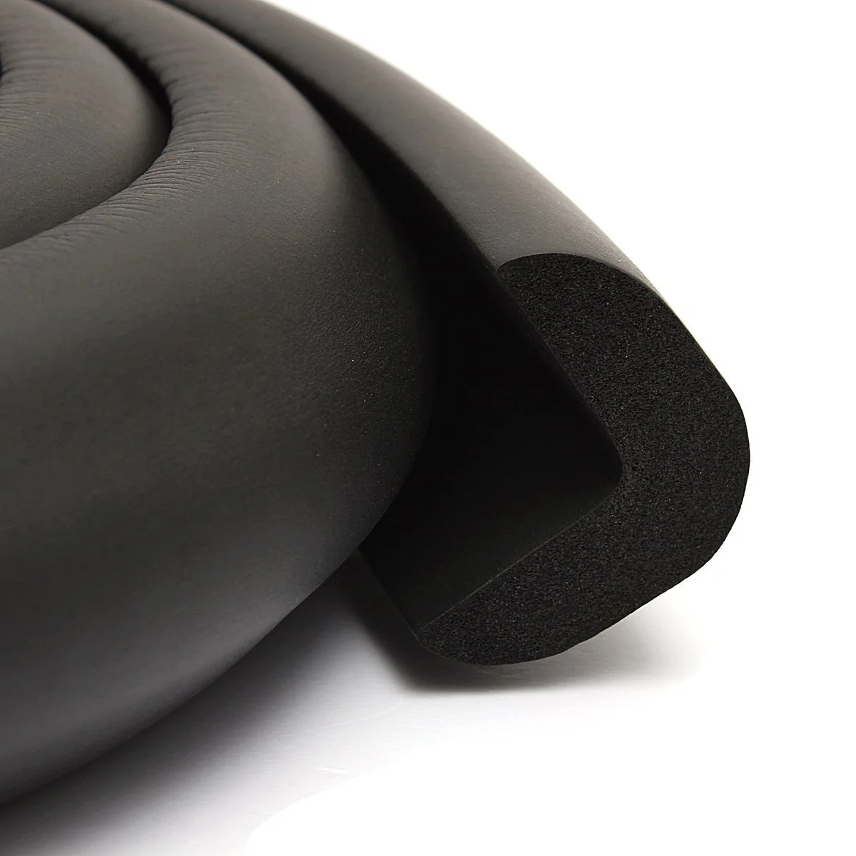 

2M Black Thickened Anti-Collision Strip Nbr Rubber Baby Safety Corner Guard Table Edge Protection Bumper Cushion For Furniture