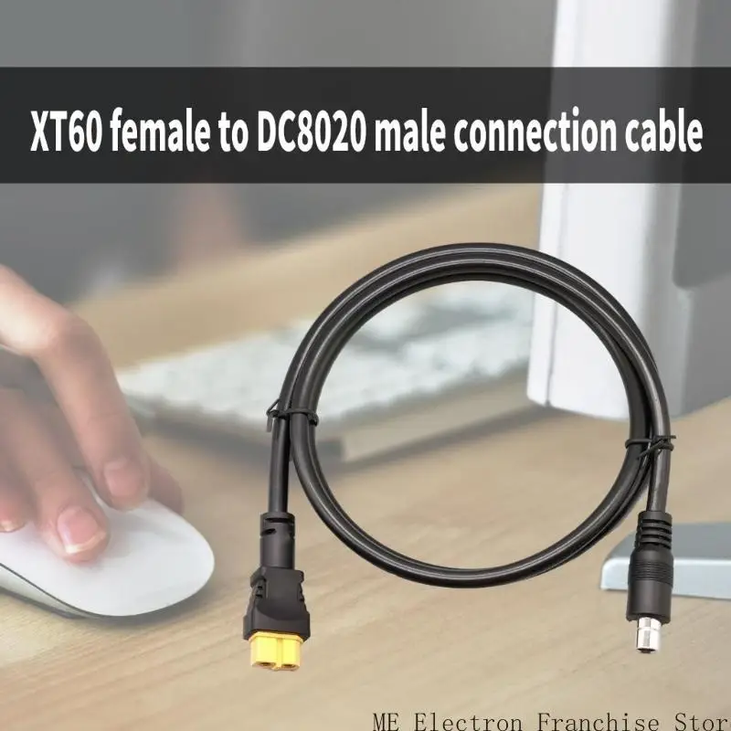 T5EA 16AWG 태양 광 패널 충전 케이블 150cm XT60 암실에서 DC8020 옥외 전원 공급 시스템을위한 남성