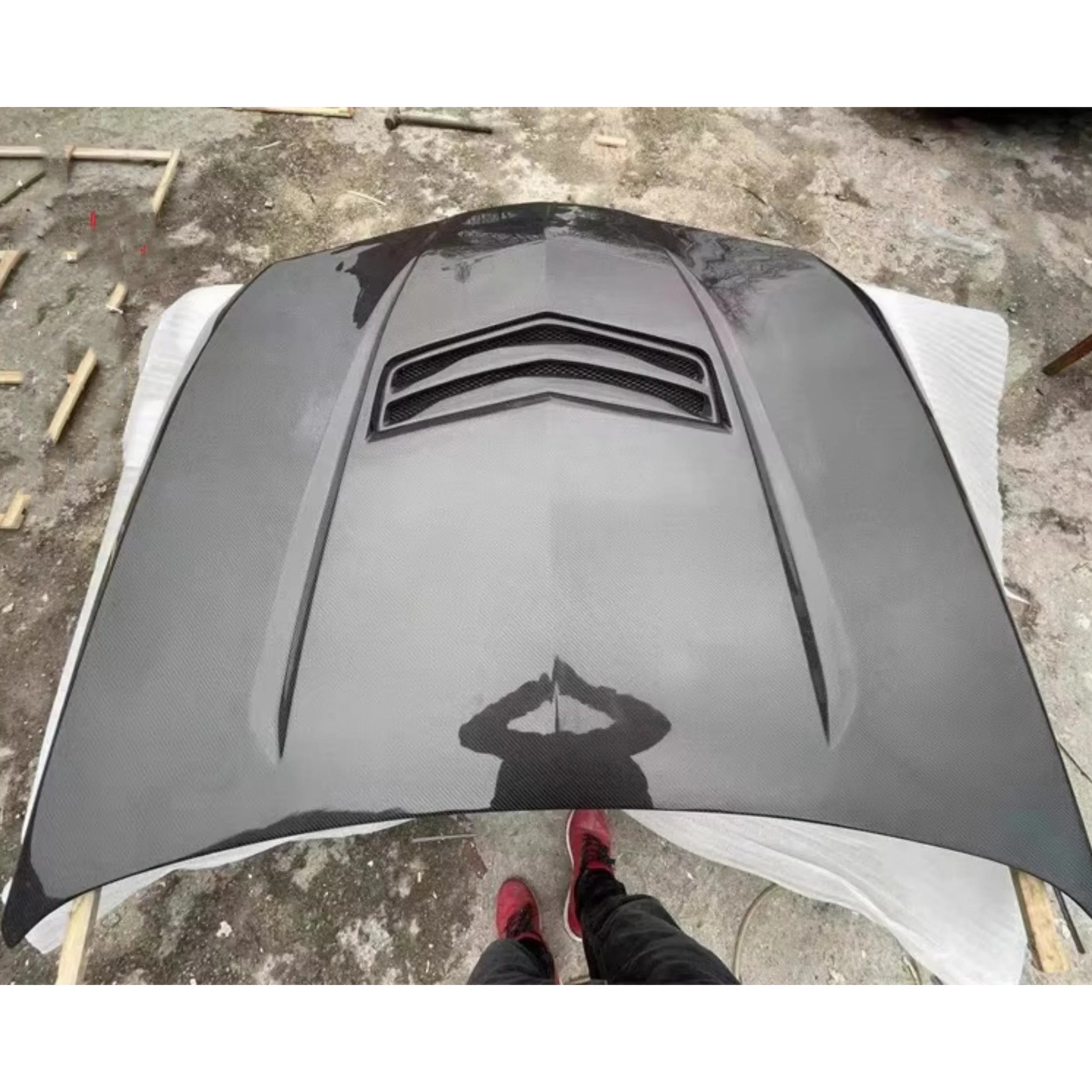 Engine cover Assembly for Cadillac CT6 modified Carbon fiber Hood Engine Bonnet Body kit Car Accessories - Image 6