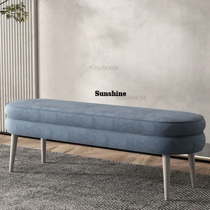 Modern Artificial Leather Stools Home Furniture Living Room Change Shoes Footstool Luxury Upscale Sofa StoolY