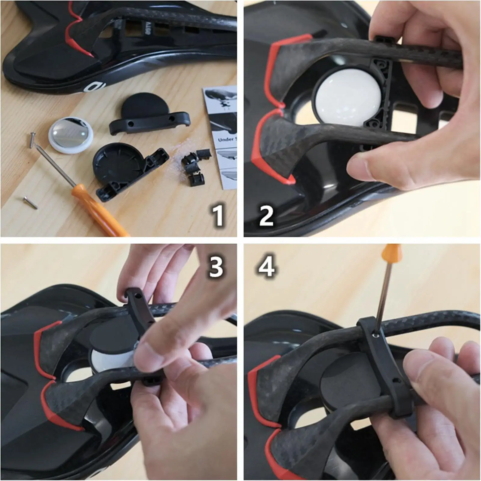 Mini Bike Holder Bracket Protective Air Tag Anti-theft Gps Tracking Bicycle Water Bottle Mount Protect Slelf For Airtag image 5