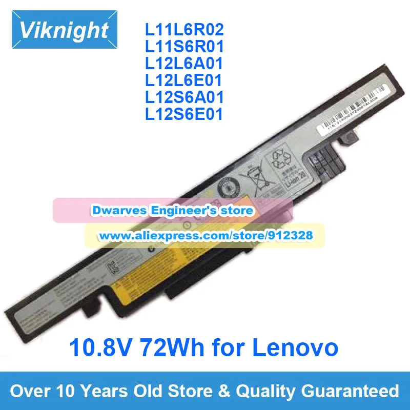 Genuine Bateria para Lenovo Ideapad L11s6r01 Y510 Y400 Y410 Y490 Y500 Y510p L11l6r02 L12l6e01 L12s6e01 Bateria do Portátil 10.8v 72wh