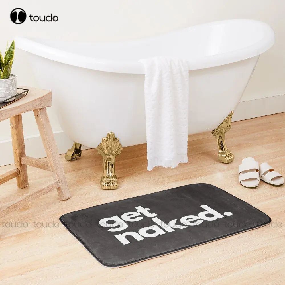 Get Naked Bath Mat Pink Bath Carpet