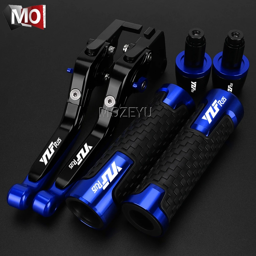 

For YAMAHA YZFR125 2008 2009 2010 2011 2012 2013 Handbar End Grips Brake Lever Clutch Lever Set Folding Handle YZF-R125 YZF R125