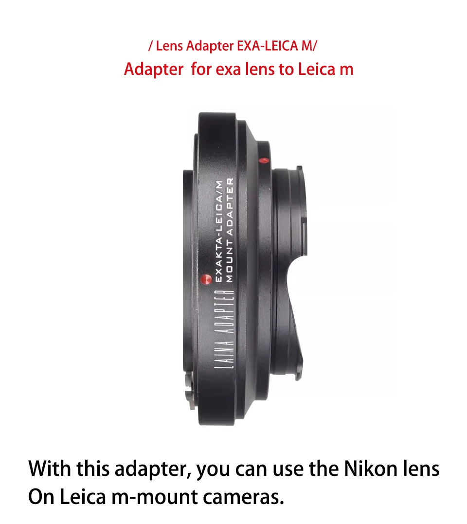 حلقة محول أوتوماتيكي من Laina ، حلقة محول أوتوماتيكي من EXA Leica Tiangong LEICA LM M M LM إلى EA7