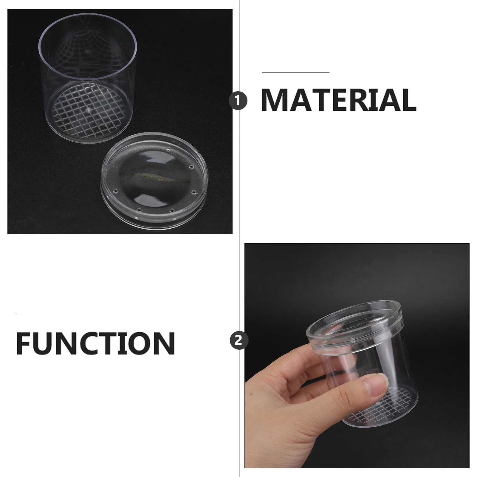 

6 Pcs Observation Cup Magnifier Container Handheld Viewer Child Specimen Plastic Insect Jar Kids Toy Insect Collecting Jar Air