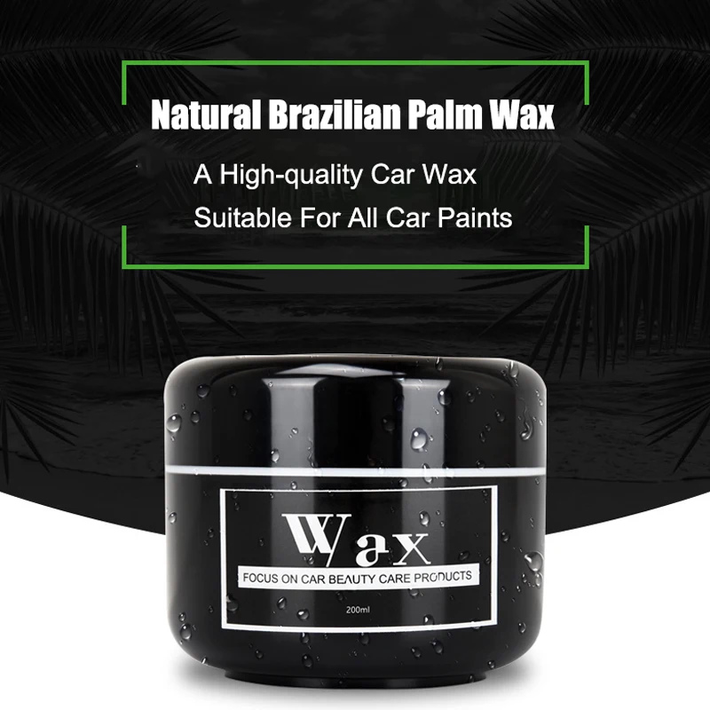 Natural Brazilian Carnauba Wax Paint Beauty Polish And Stain Removal Anti-scratch Car Wax Solid Wax Car Wax 200ml