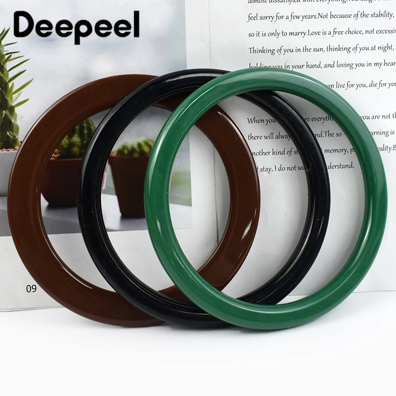 2/4/10 قطعة Deepeel 10/11.4 سنتيمتر حقيبة بلاستيكية مستديرة مقبض محفظة إطار حقيبة يد قبلة قوس مشبك DIY بها بنفسك أكياس اليدوية الخياطة اكسسوارات