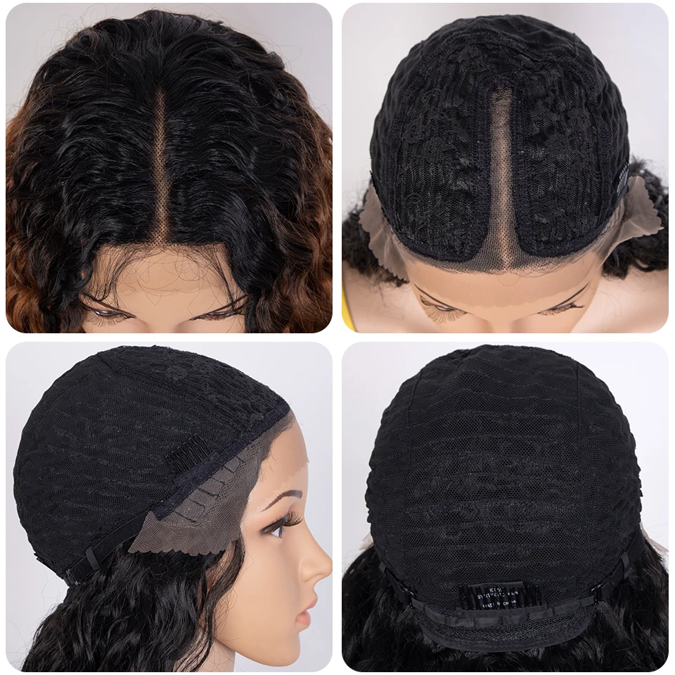 Edle synthetische Lace-Front-Perücke, 30 Zoll lange, lockige Haarperücke, Lace-Front-Afro-Perücke mit krausen Locken für Damen, Lace-Front-Perücke – Detail 18