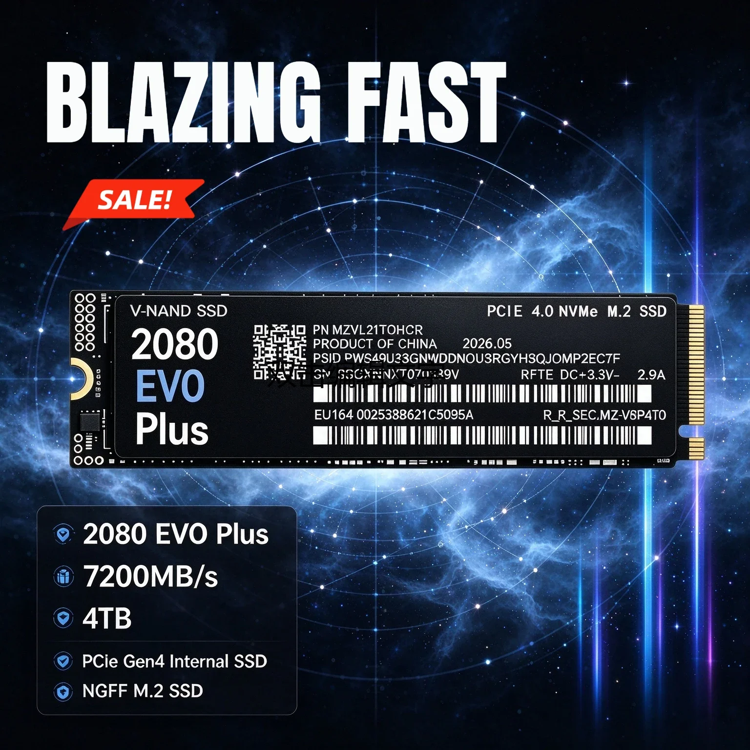 2TB 2TB 4TB 2080 EVO Plus Internal M.2 NVMe SSD PCIe Gen4.0 X4 7300MB/s TLC 3D NAND 2280 Gaming Drive for Laptop PC - Aliexpress Deal
