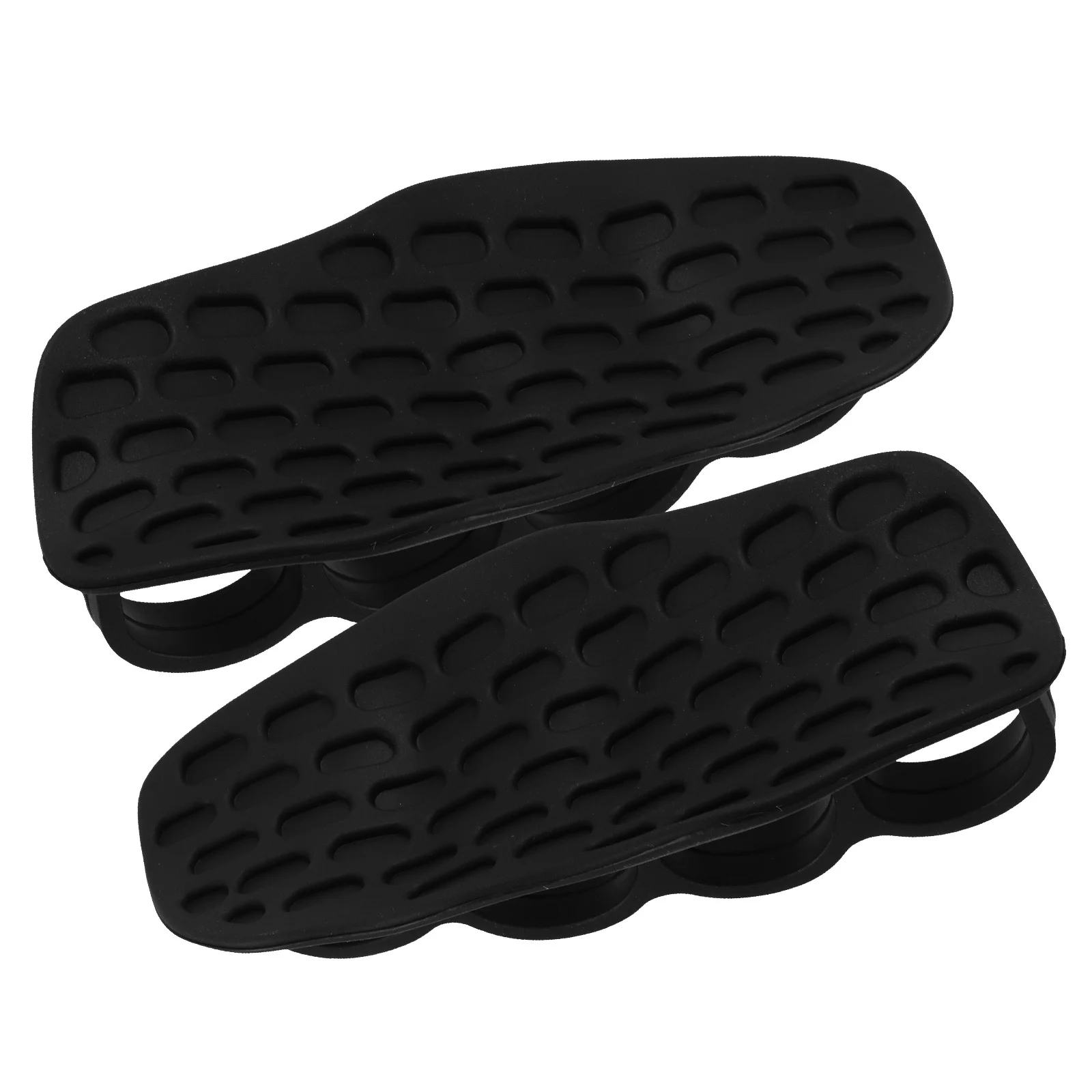 

2Pcs Gym Grips Pads Silicone Anti-Slip Ergonomic Palm Protectors Workout Fingerless Gloves for Dumbbells Pull-Ups Weightlifting