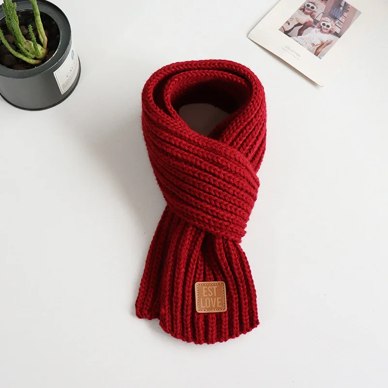 Kids Scarf Boys Girls Baby Winter Warm Scarf Women Knit Shawl Scarf Children Neck Collar Keep Warm Accessories