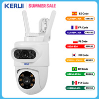 KERUI Outdoor 10MP 5K HD Dual Lens WiFi IP Camera Tuya Smart PTZ Wireless Home Security CCTV Video Surveillance Human Detection