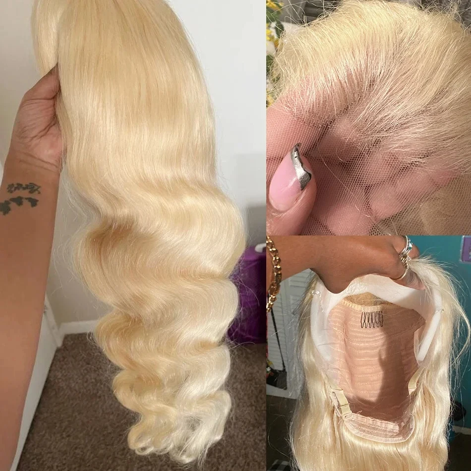 Body Wave Lace Front Perucas para Mulheres, Transparente Frontal Cabelo Humano, Cabelo Brasileiro, Loiro Colorido, Peruca Barata, Escolha, 30 Polegada, 13x6