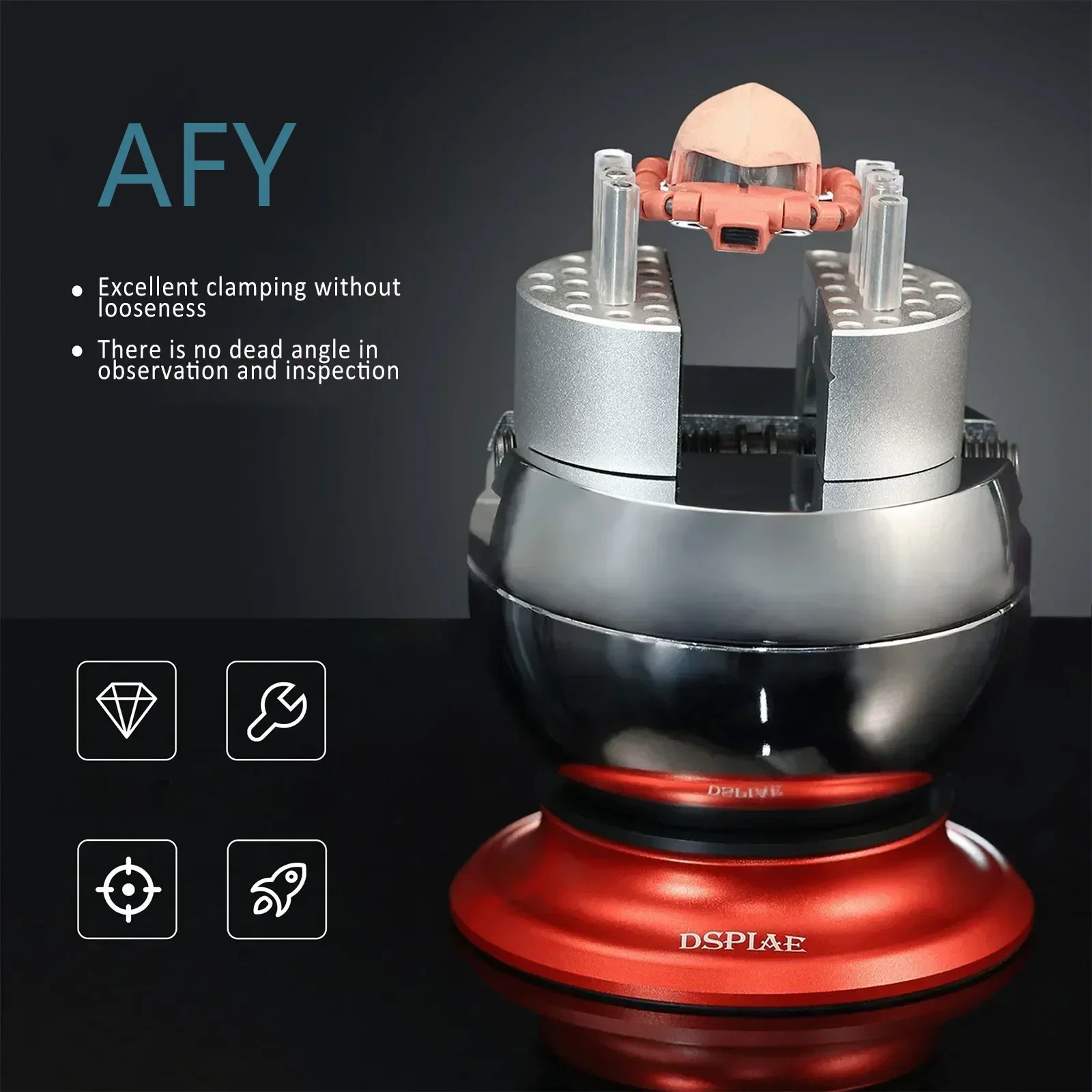 Universal Hobby Tool for DSPIAE AT-SV Red Omnidirectional Spherical Vise Pliers 360 Degree Rotating Model Crafting Accessory