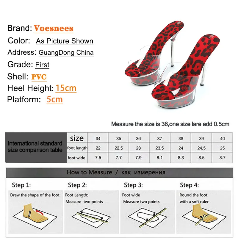 Thick Bottom Women Shoes Fashion Transparent PVC High Heels Slippers Ladies Shiny Crystal Platform Sandals 15CM Summer Stilettos