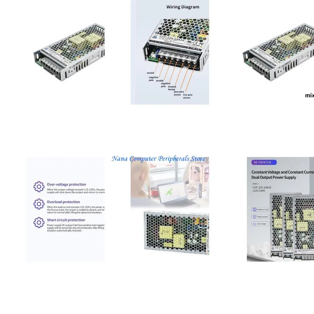 

F68C Оригинальный 250 24 и 50 110 В 240 В питания эффективное охлаждение для -принтера