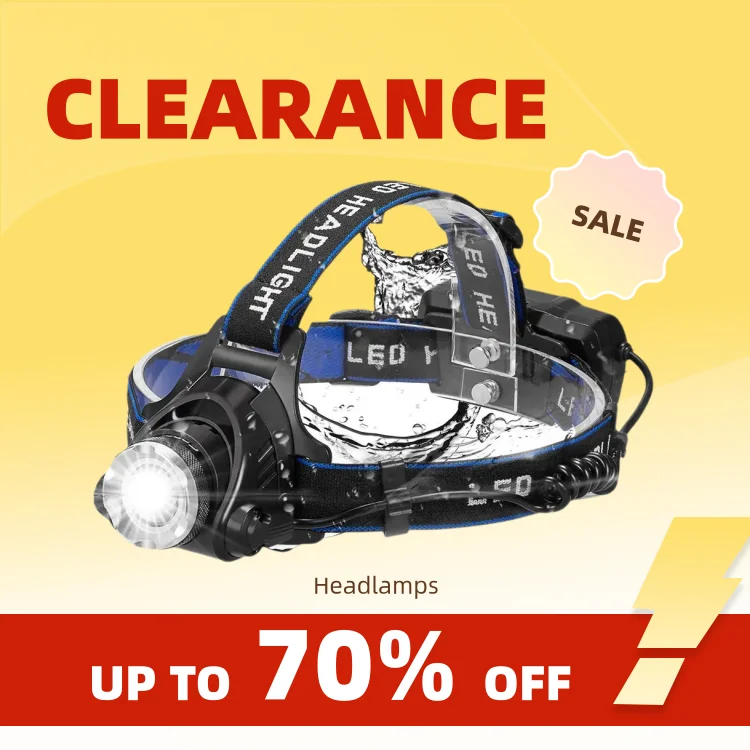 ไฟฉายคาดศีรษะ LED สว่างพิเศษสำหรับตกปลา, ไฟสำหรับตั้งแคมป์, 3 โหมดแสงสว่าง, รองรับการซูมแบบยืดหดได้_อัปเดตอย่างต่อเนื่อง