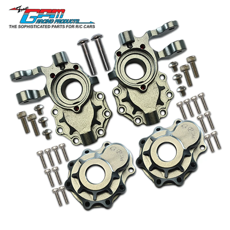 GPM アルミフロントナックルアーム 1/10 TRX4 ディフェンダートレイルクローラー用-82056-4