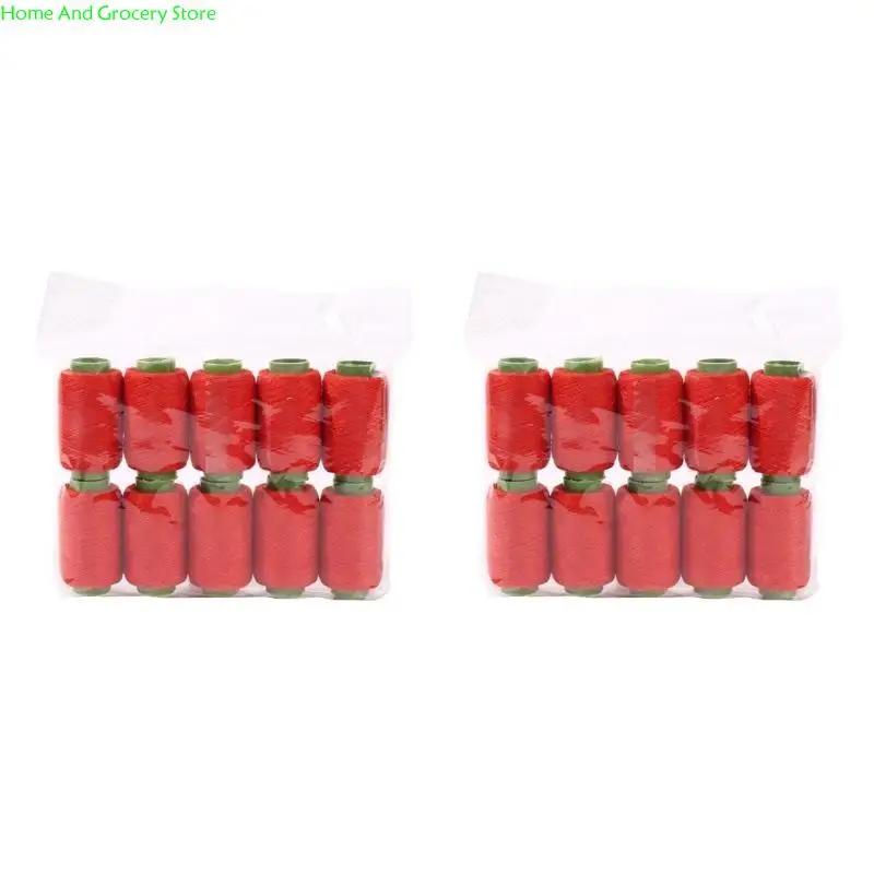 0xxa 20pcs خيوط خيوط البوليستر التخزين المؤقت 250 ياردة/بكرة لآلة الخياطة
