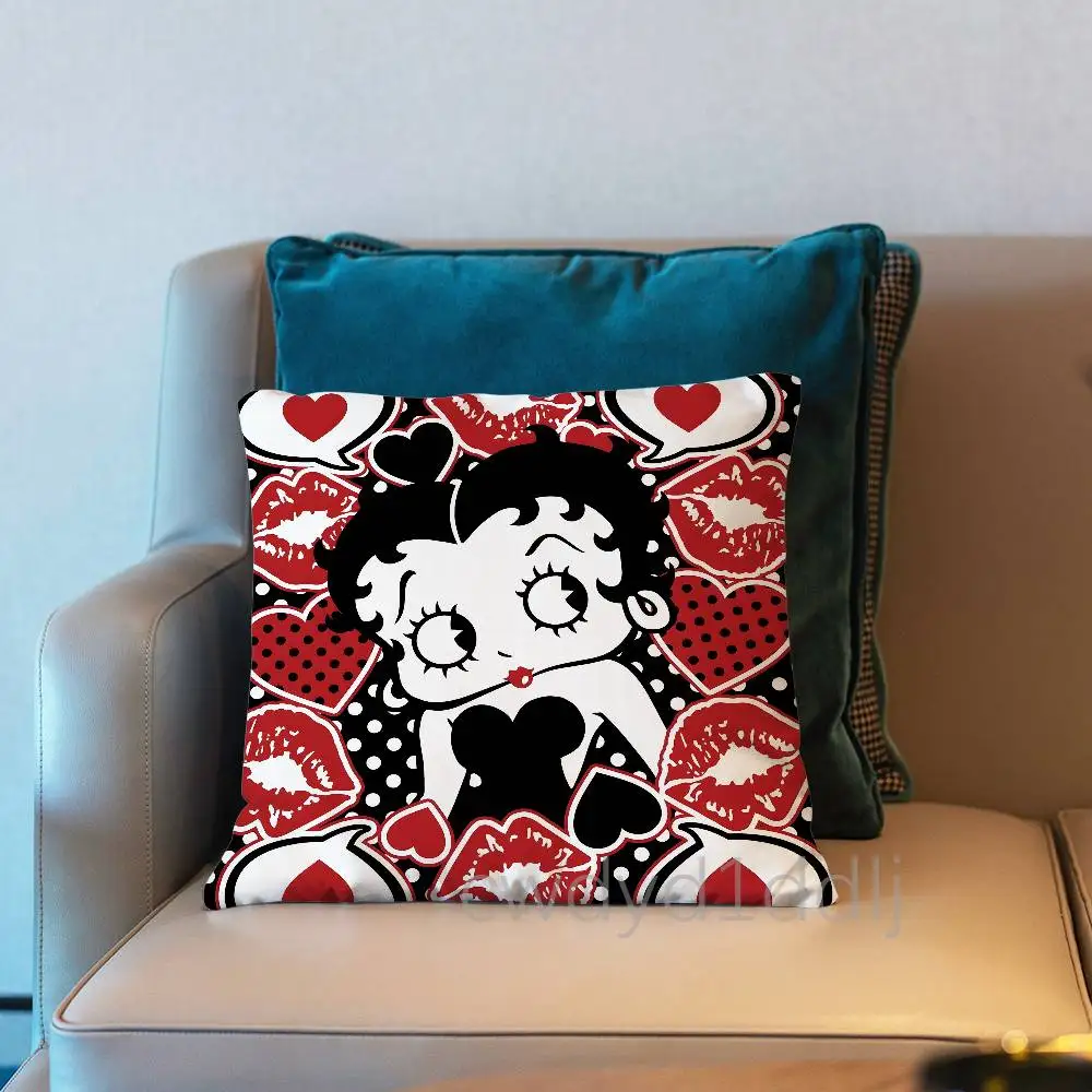 B-BettyS Doll B-Boop-y-es Cushion Cover Pillow Cover Decor Pillowcase Printed Cushion Case For Couch