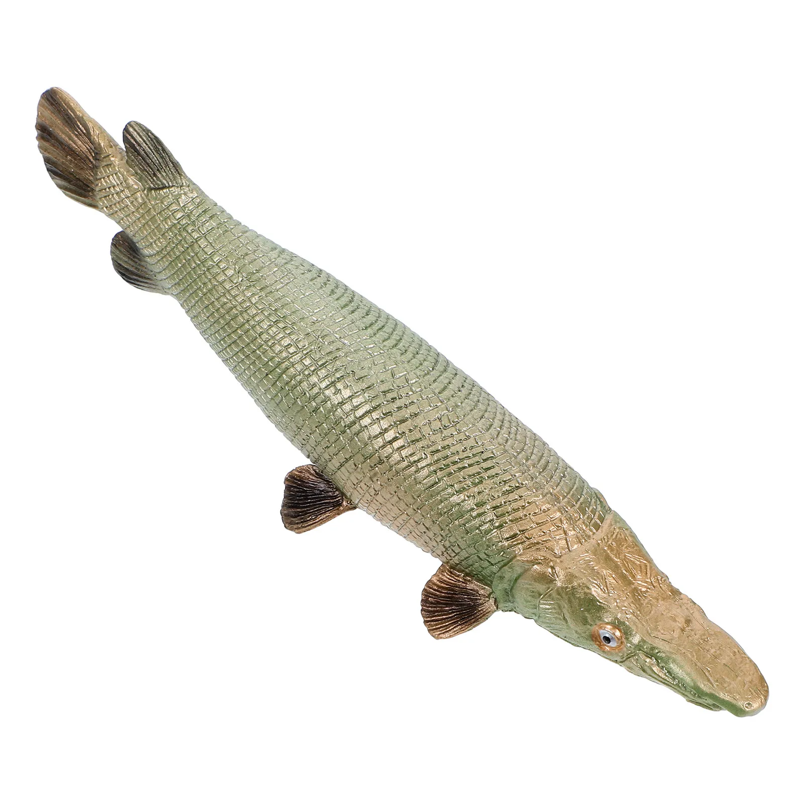 Realistic Atractosteus Spatula Plastic Fish Lifelike Simulation Educational Marine Animal Play for Boys Girls Kids Room Decor